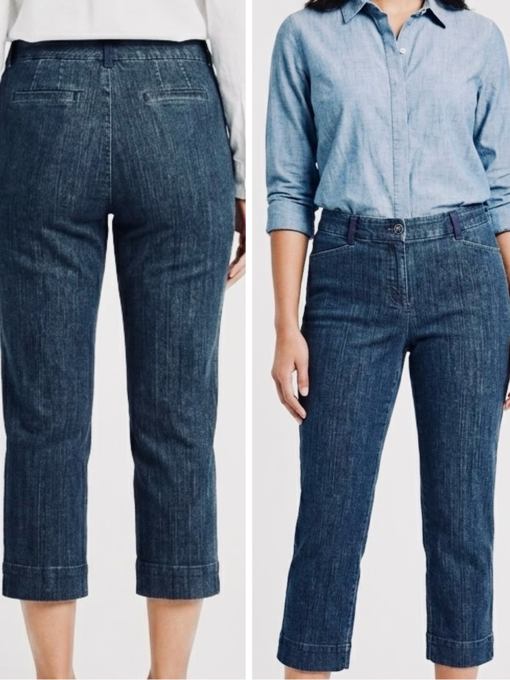 INTRO. LOVE THE FIT Stretch Cropped Straight-Leg Jeans — #105 LHP